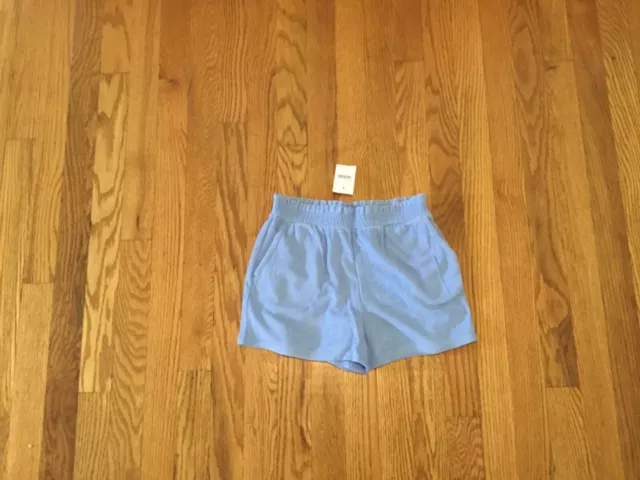 JCrew Crewcuts Girl's Pale Blue Terry Cloth Shorts Size Medium