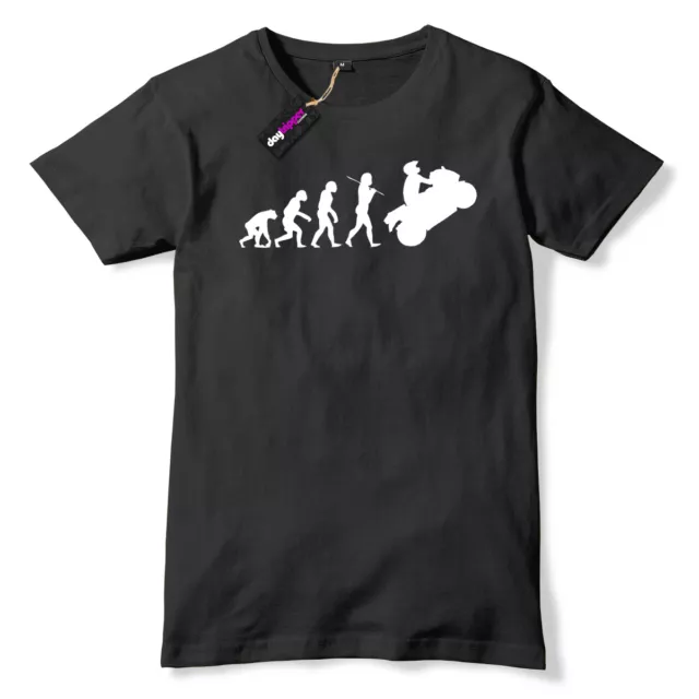 T-shirt Evolution Of Motorbike motociclista motociclista motociclista biker regalo uomo maglietta