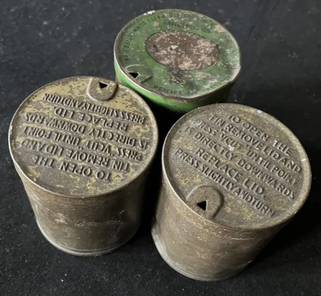 3x Vintage Cigarette Tins Players/Craven/Capstan