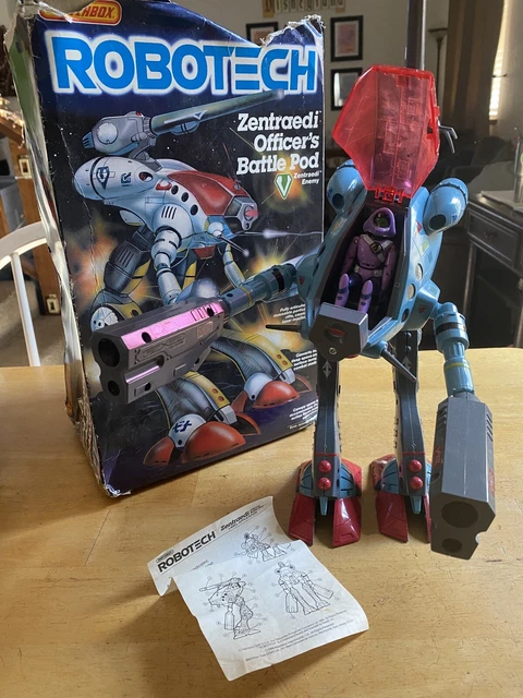 1985 Robotech Zentraedi Officer's Battle Pod Matchbox Enemy Figure w/Box Vintage 1985 Robotech Zentraedi Officer's Battle Pod Matchbox Enemy Figure w/Box Vintage