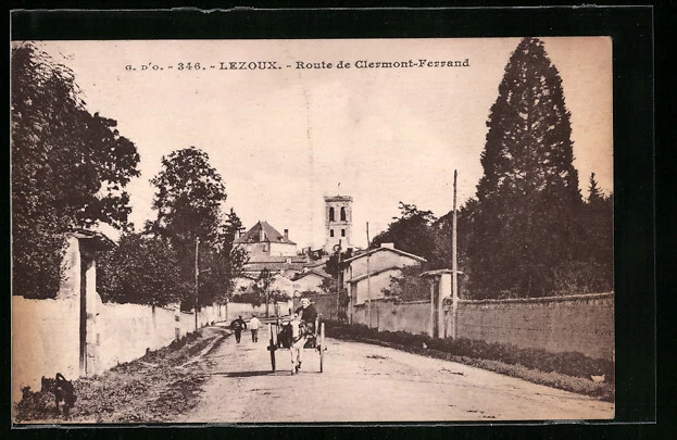 CPA Levoux, Route de Clermont-Ferrand