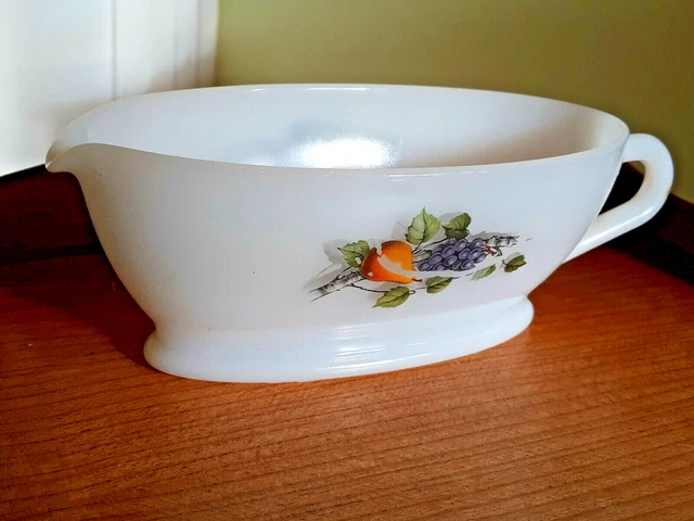 SAUCIÈRE ARCOPAL MOTIF fruits années 60 EUR 2,00 - FR