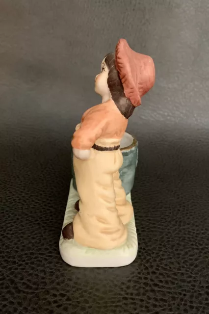 1970s Jasco Porcelain Figurine Candle Holder Little Luvkins 3