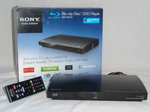 Sony BDP-BX18/S185 Blu-ray discs, DVDs, and CDs WI-FI REMOTE & Socialize & MORE