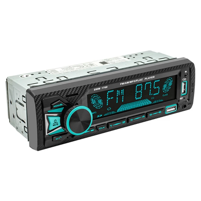 Single 1 Din Car Stereo Radio MP3 Player Bluetooth Audio Receiver AUX/USB/TF Kit