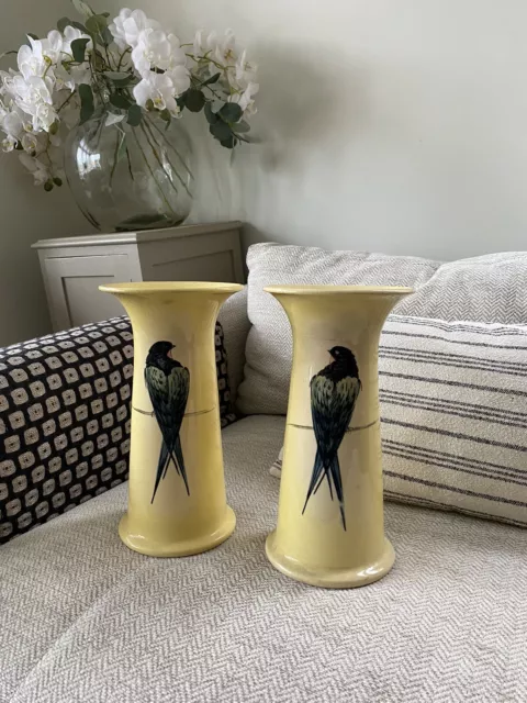 Ault Christopher Dresser Rare Bird Vases