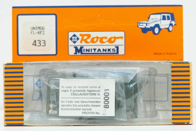 ROCO MINITANKS 626 VW T4 Véhicule Militaire 1:87 Échelle H0 IN Ovp