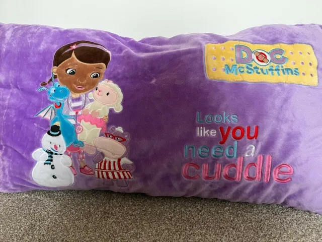 Disney Doc Mcstuffins Cuscino/cuscino corpo peluche grande in pile nuovo con etichette
