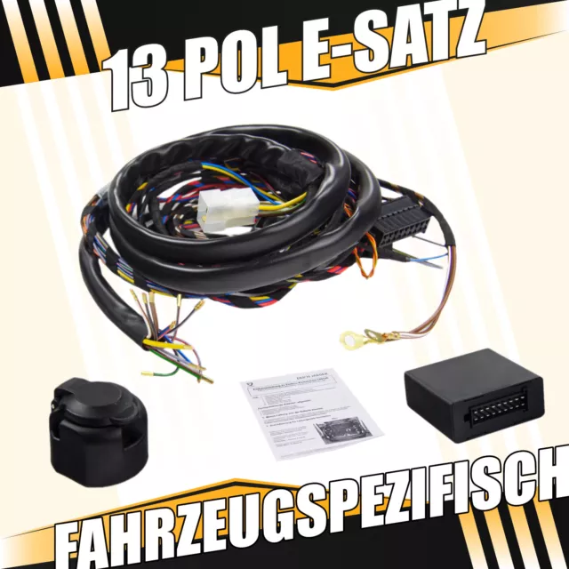 Fahrzeugspezifisch Elektrosatz 13-polig für BMW 5er E60 03-10 Limousine kpl.