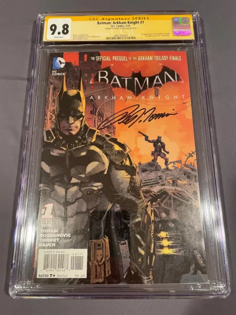 Cgc 9.8 Batman Arkham Knight #1 Signed Peter Tomasi 1St Appearance Dc 2015 Nm/Mt