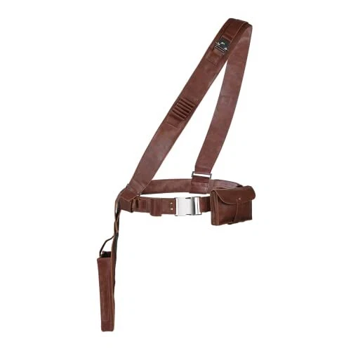 Mandalorian Belt with Holster Brown PU Leather Cosplay Costume
