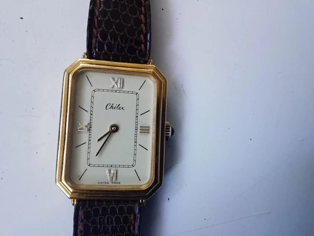 Montre Mécanique Ancienne Mauthe - 20 Karats Plaqué Or, Cadran Blanc, Occasion Fonctionnelle