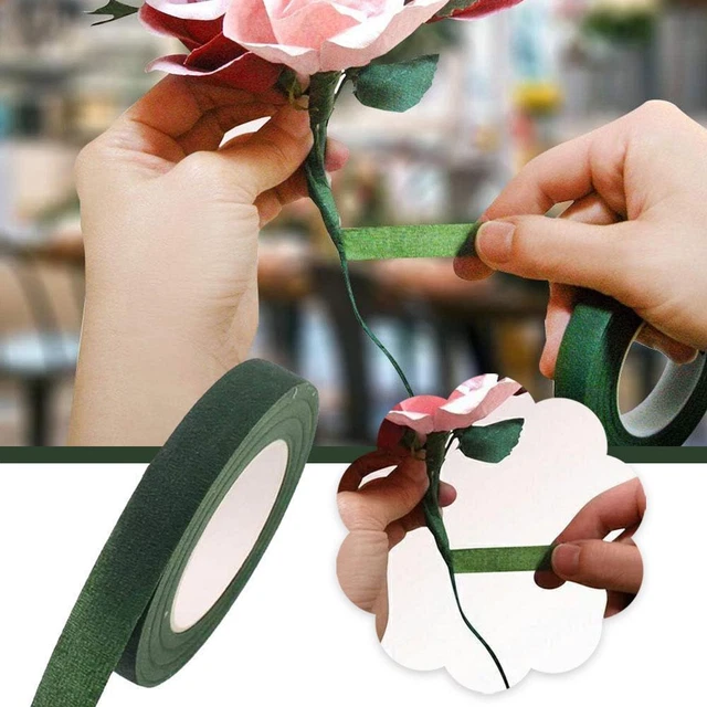 DIY FLORIST GREEN Stem Tape Floristry Handmade Wire 2024 Corsages