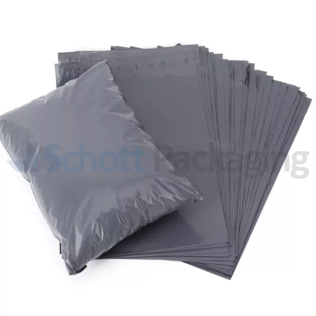 MAILING POSTAGE BAGS * STRONG GREY Plastic Post Packaging Self Seal Mail Bags 2