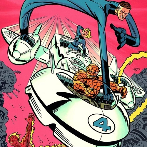 FANTASTIC FOUR Signed ART PRINT Michael Cho JACK KIRBY Mighty Marvel Masterworks