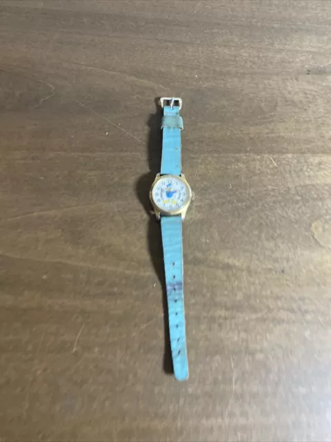 Vintage 1970s Disney Bradley Donald Duck Swiss Watch AS IS gold tone 23