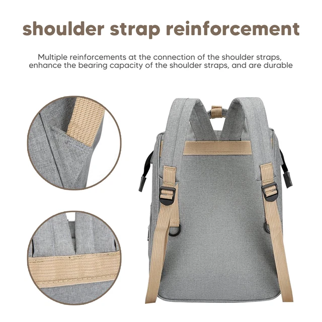 Living Traveling Share Baby Diaper Bag Multi-Function Travel Waterproof Backpack 8