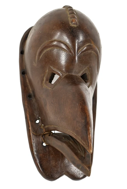 Chokwe Bird Mask with Moveable Jaw Angola African Art