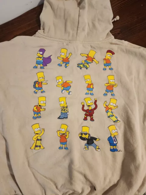 Vintage Bart Simpson Hoodie Official Collectible Simpsons, Youth Large