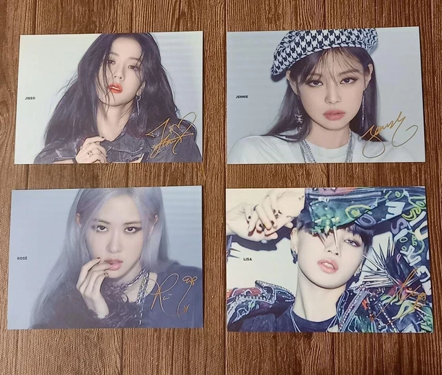 BLACKPINK Christmas Greeting Card Set of 4 Official Fan Club Benefits 2020 BLINK