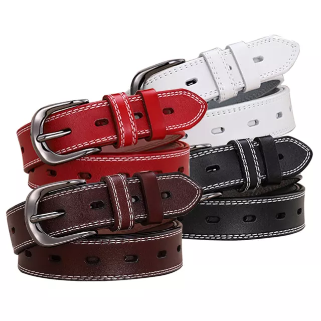 Classic Leather Belts for Women Genuine Leather Womens Belts Alloy Pin Buckle