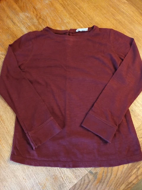 ⭐BNWOT. Lovely Girls Long Sleeved T-Shirt Top, FatFace, 6-7yrs, Maroon. Super!