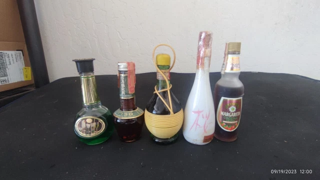 Miniature liquor bottles vintage