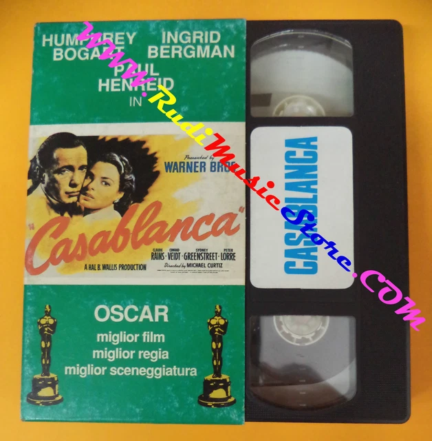 FILM VHS CASABLANCA Humphrey Bogart Ingrid Bergman Paul Hendrei (F9) no