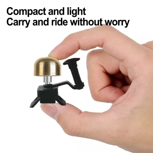 Loud and Clear Bike Bell Small and Exquisite Good Compatibility Copper Bell Cap