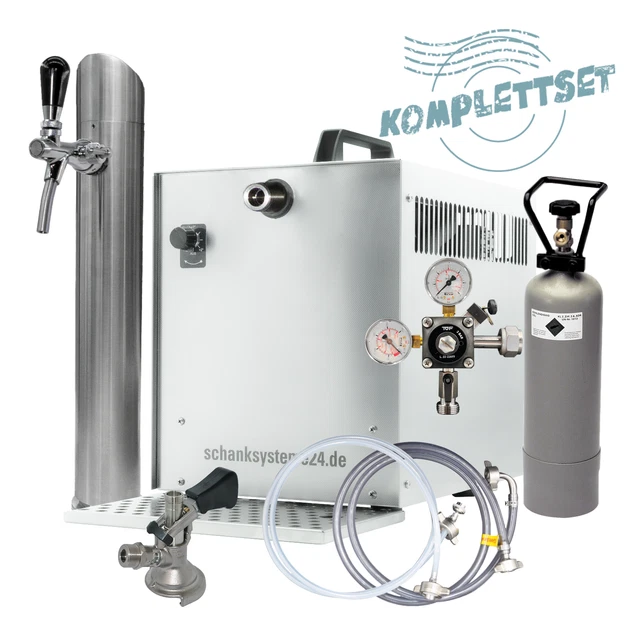 TE-60-1 Untertheken Komplettset Zapfanlage Trockenkühler - schanksysteme24
