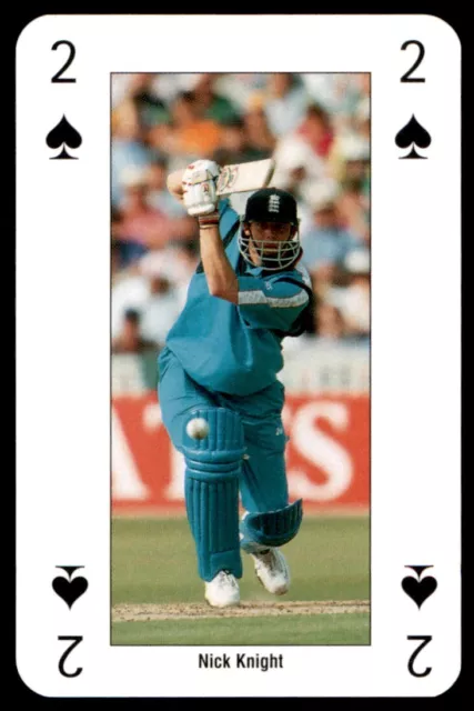 Cricket World Cup 99 (Playing Card) Two of Spades Nick Knight England