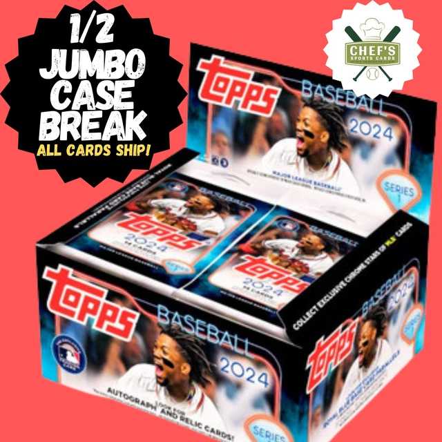 TORONTO BLUE JAYS 2024 Topps Series 1 1/2 Étui Jumbo (3 Boîtes