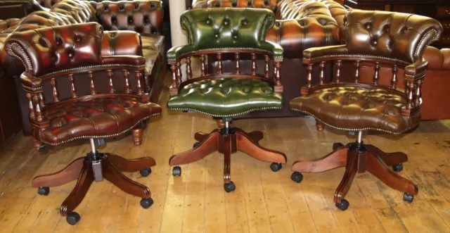 English Handmade Classic Captains Chair Brand New