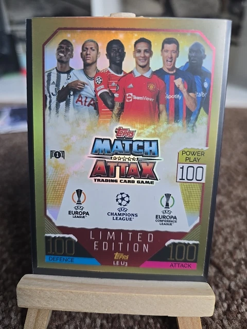 Erling Haaland Card Topps Match Attax UEFA Champions League 2022/23 LIMITED EDITION (LE) Card - Choose Player Limited Edition LE Card Erling Haaland Card Topps Match Attax UEFA Champions League 2022/23 LIMITED EDITION (LE) Card - Choose Player Limited Edition LE Card