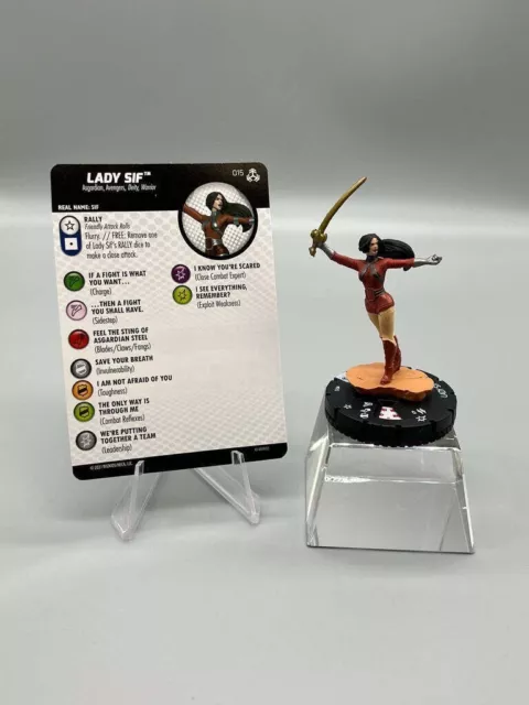 Marvel Heroclix Avengers War Of The Realms C Lady Sif 015 With Card