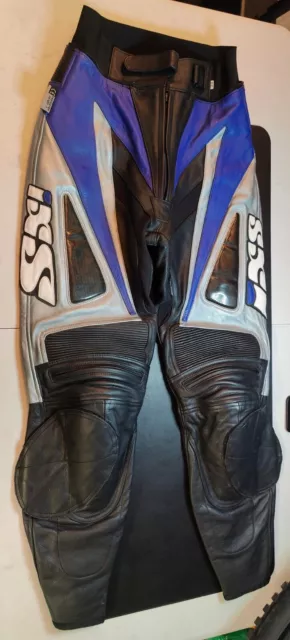 Woman's IXS Motorcycle Armoured Leather Riding Trousers Two Part Suit Size 38