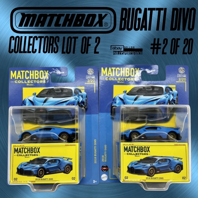 LOT OF 2 2024 MATCHBOX COLLECTORS 2018 BUGATTI DIVO #2/20 New Premium