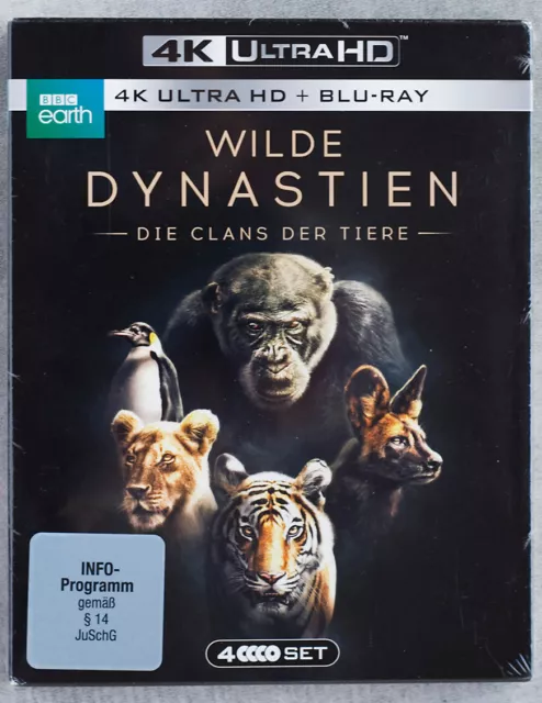 Wilde Dynastien - die Clans der Tiere - 4K Utra HD + Blu ray (4 Disc)