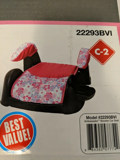 Cisco Ambassador Booster Seat Forward Facing 40-100lbs/ 43"-57" H Flip Down Cup