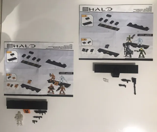 Mega Bloks Halo UNSC Orange Combat Unit #97083 & Brute Battle Unit #97085 Sets
