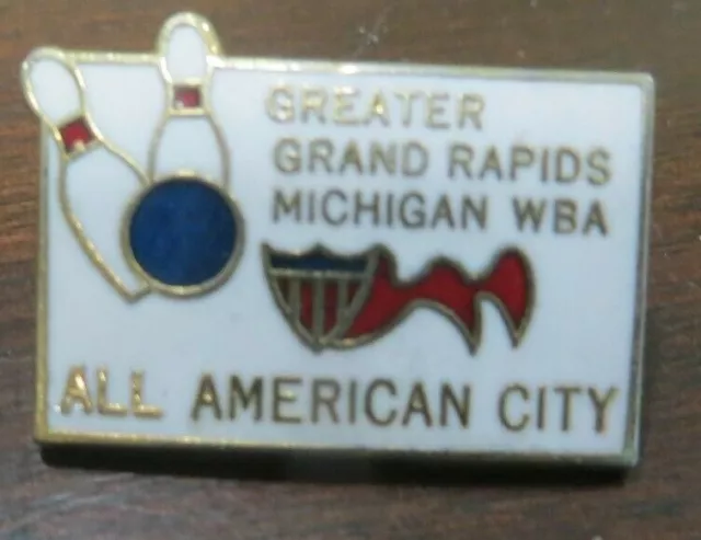 Greater Grand Rapids Michigan W.b.a. All American City Women's Bowling Assn.pin