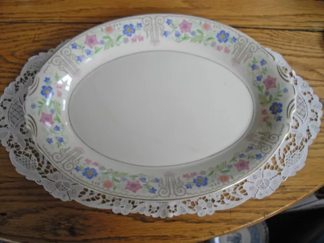 Vintage Syracuse China Old Ivory O.P.CO. BLOSSOM TIME Platter ~ 9" x 12" ~