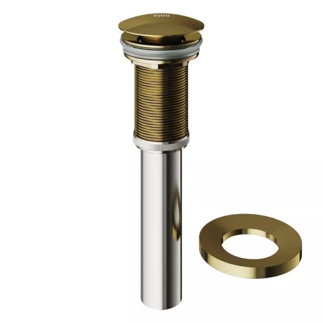 Vigo VG07000MG 1-3/4" Pop-Up Drain Assembly - Less Overflow in Matte Gold