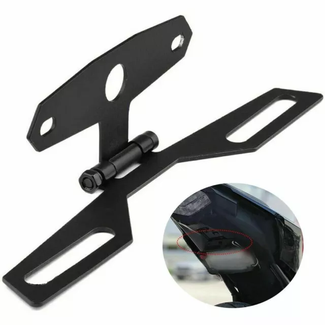  Motorcycle Number Plate Holder, Motorcycle Flip Plate Folding  License Plate Tail Light Holder, Metric Motorcycle License Bracket Mount  for Motorcycle ATV : Automotive