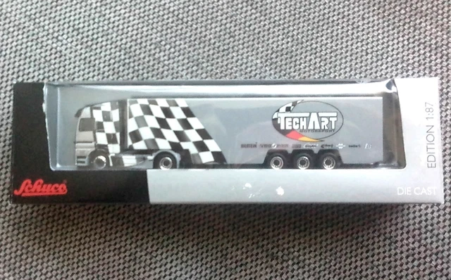 SCHUCO 1/87 MERCEDES Benz Actros Kühlkoffersattelzug Ehrmann OVP #224