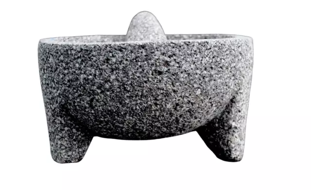 Molcajete Mexicano de Piedra volcánica de Comonfort 10 inches, Mortar and Pestle