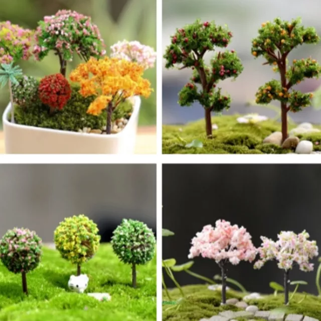 Garden Ornament Miniature Figurine Resin Craft Plant Pots Fairy Dollhouse De~b$