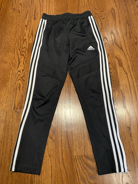 adidas Tiro Unisex Kids Medium Track Pants - Black w/ White Stripe