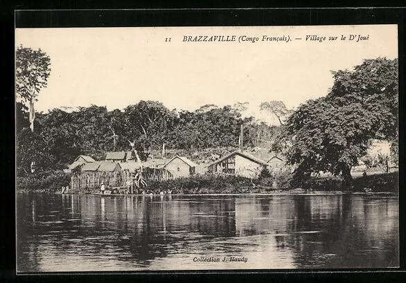 CPA Brazzaville, Village sur le D´Joué