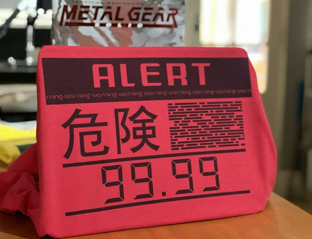 Metal Gear Solid Alert Mode English Mouse Pad Non-Slip Rubber Base